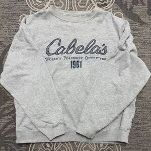 Cabela's Grey Crewneck Sweatshirt